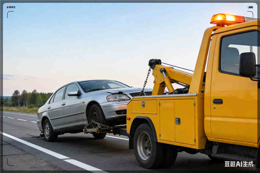 越秀区拖车救援电话【案例】